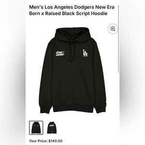 BORN X RAISED LA DODGERS Black Hoodie